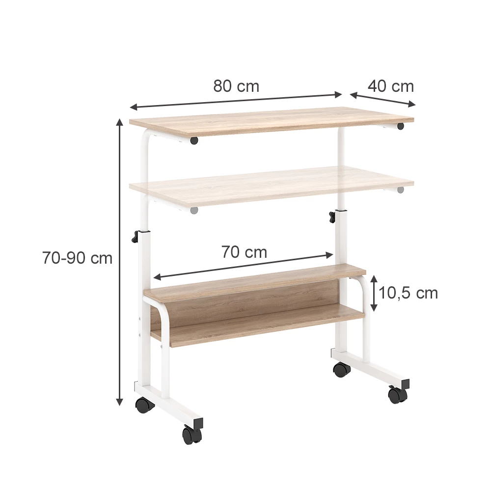 Vicco Skrivbord Vit 80x40 cm, Bica