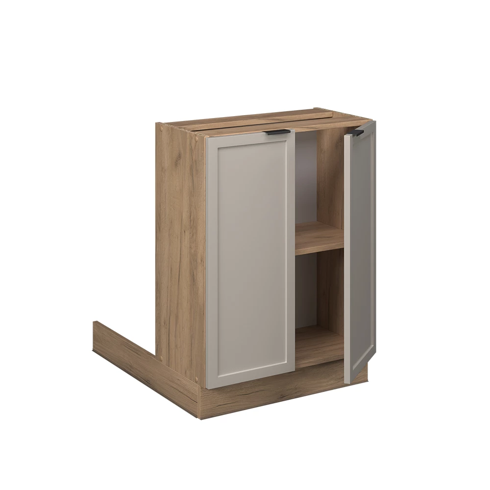 Vicco keittiösaari "Fame-Line", harmaa-beige, 60 cm ilman työtasoa