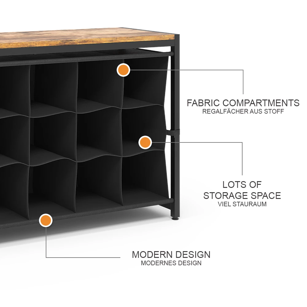 Vicco Fyrk Schoenenbank – 100 x 51.5 cm Antiek hout