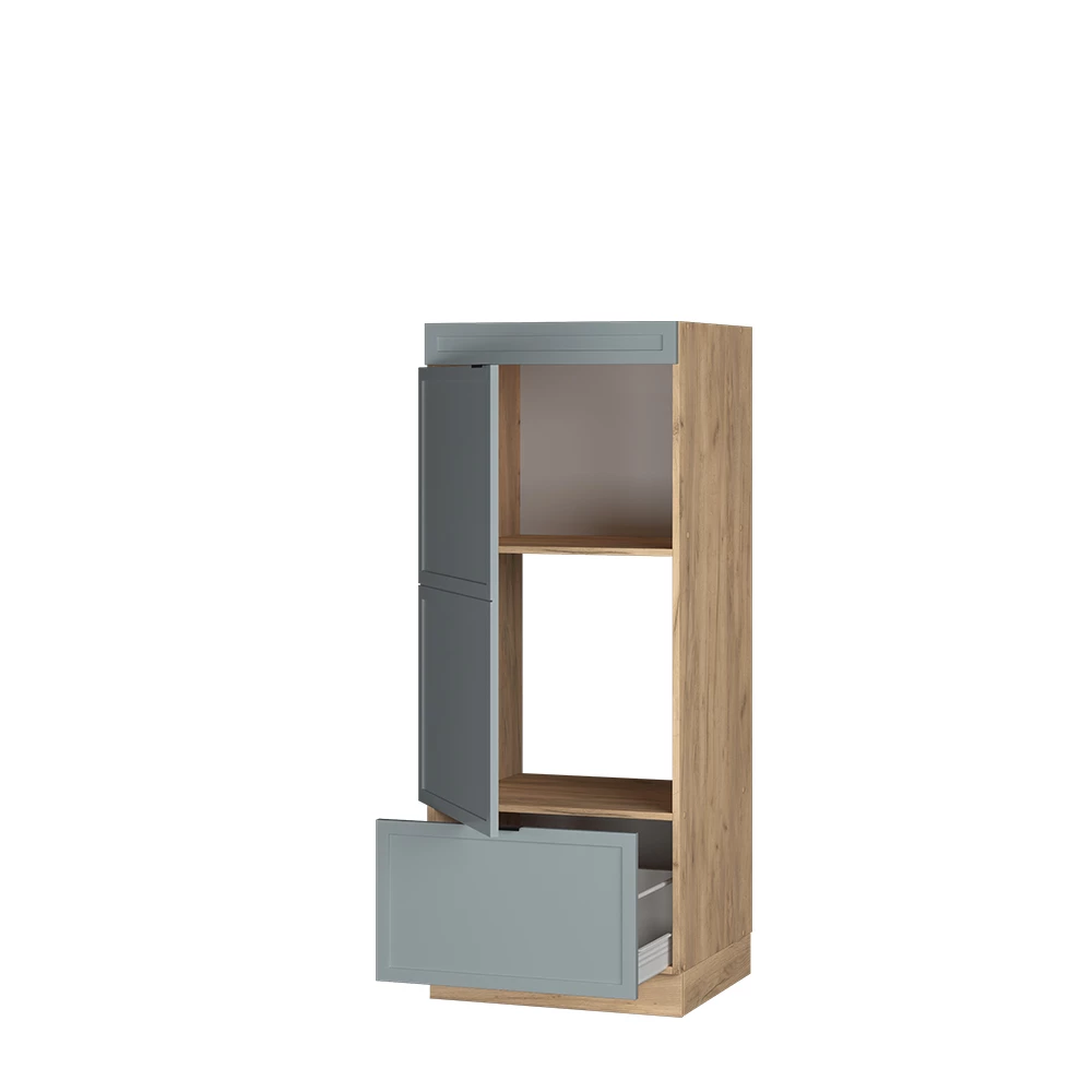 Dulap cu microunde Vicco "Fame-Line", albastru-gri deschis, 60 cm