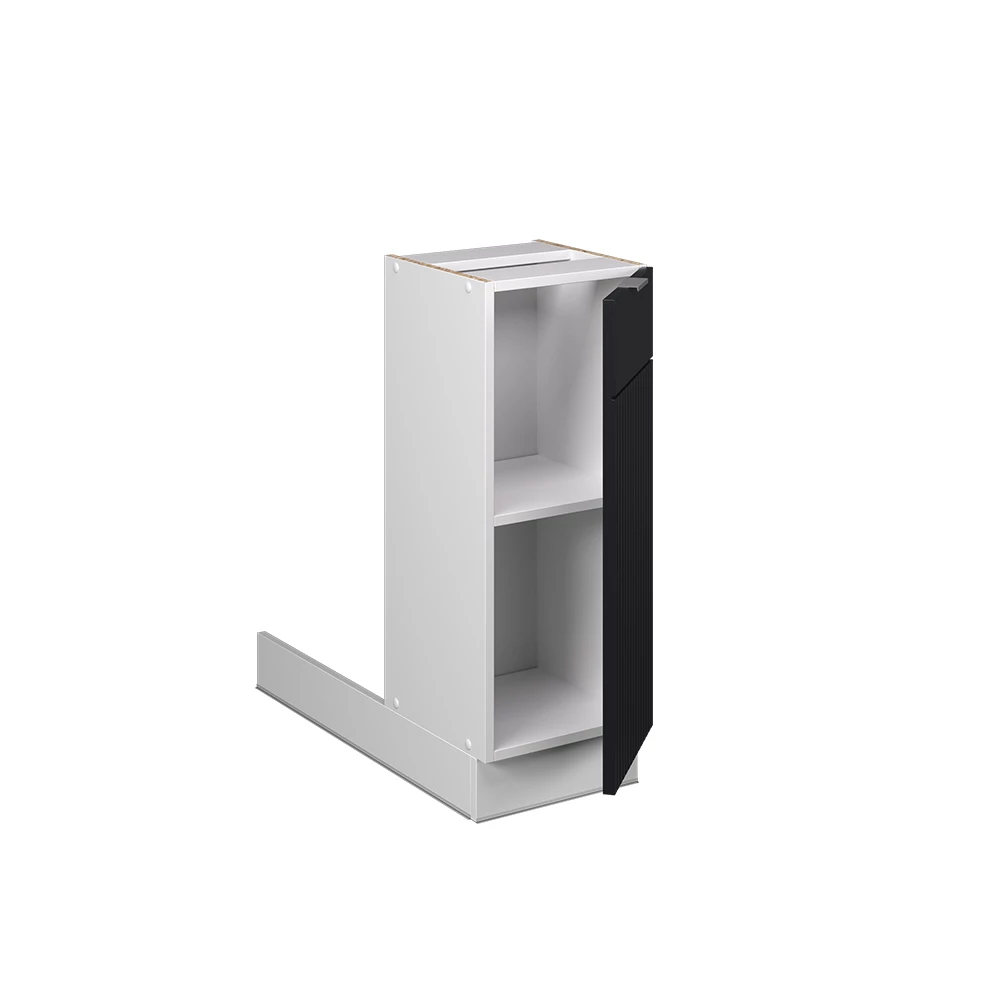 Vicco Isola cucina "Fame-Line", Nero a righe, 30 cm senza piano di lavoro