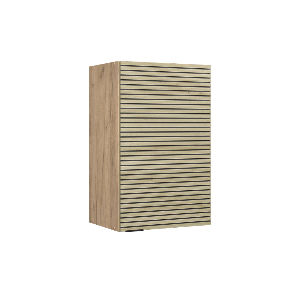 Hangkast in Eiken paneel on white background