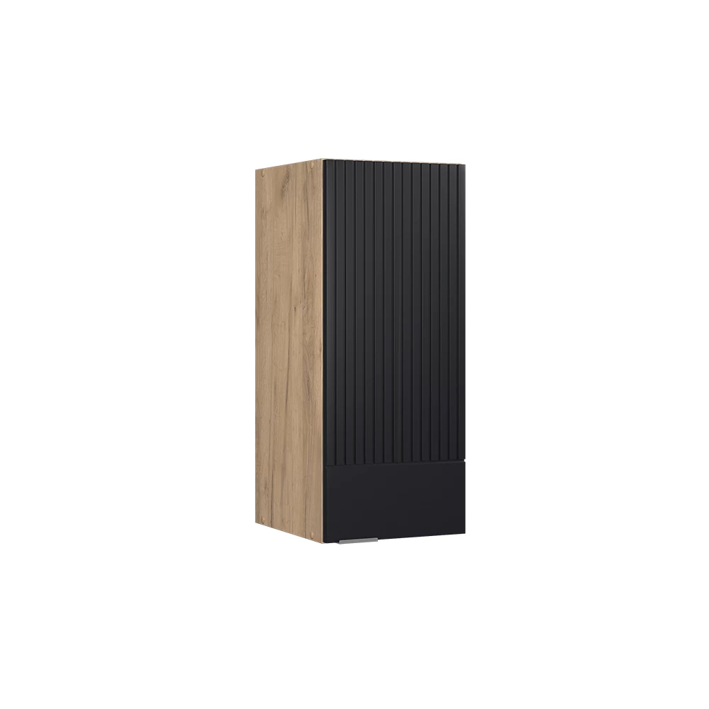 Vicco Stenska omara "Fame-Line", Črna črtasta, 30 cm