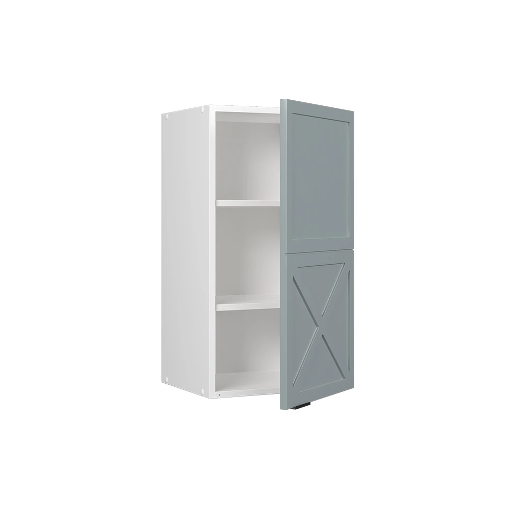 Seinäkaappi in Vaalean siniharmaa on white background