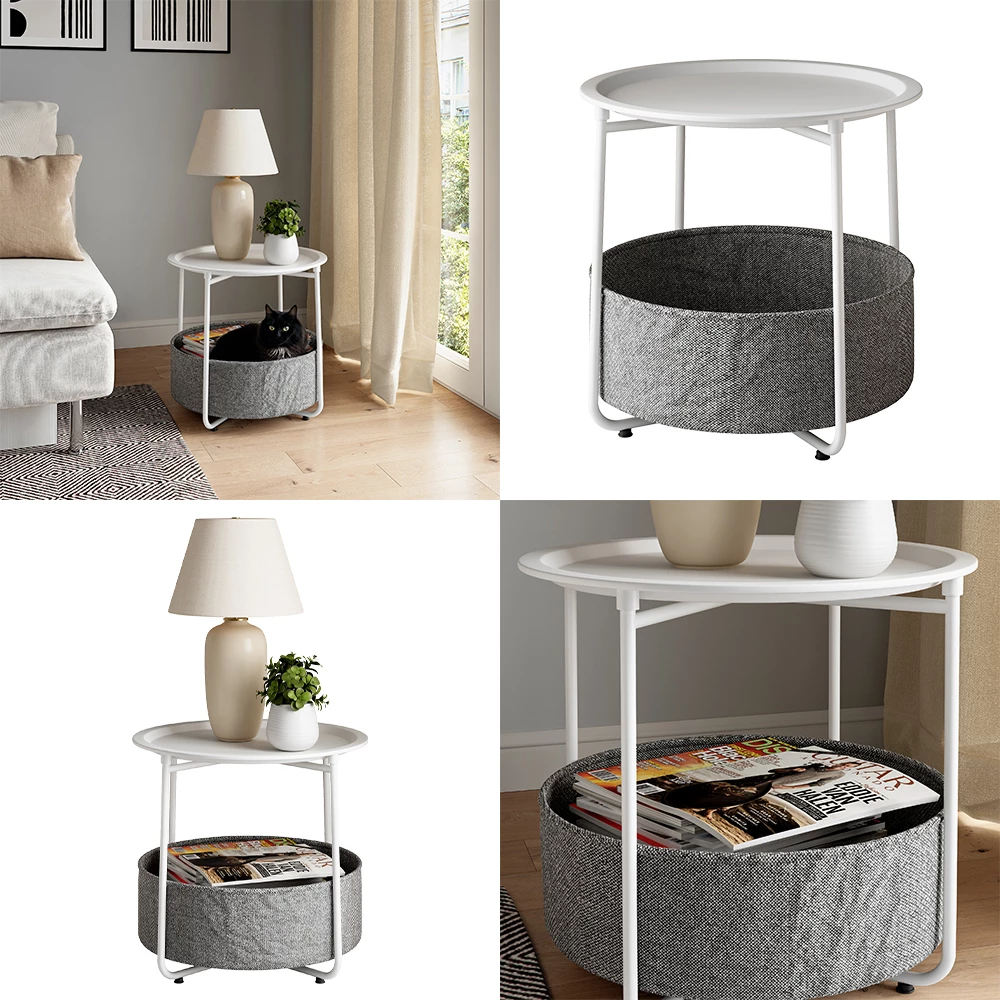 Couchtisch Liva Weiß 47 x 50 cm livinity®