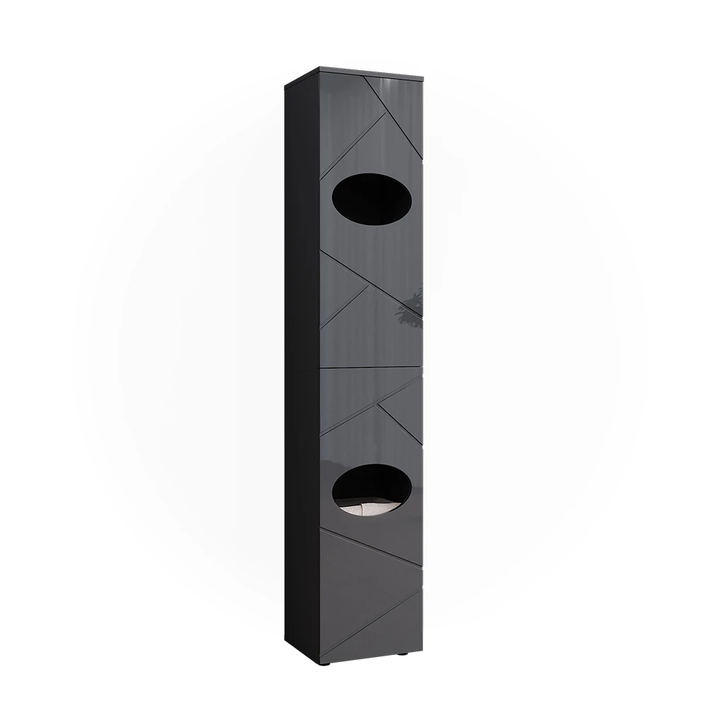 Vicco Armadio per la biancheria Antracite 37.2 x 192 cm, Irma