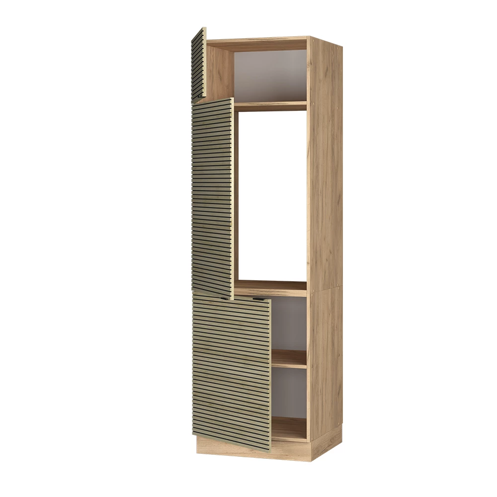 Vicco Koelkastkast Eiken paneel 60 cm, Fame-Line