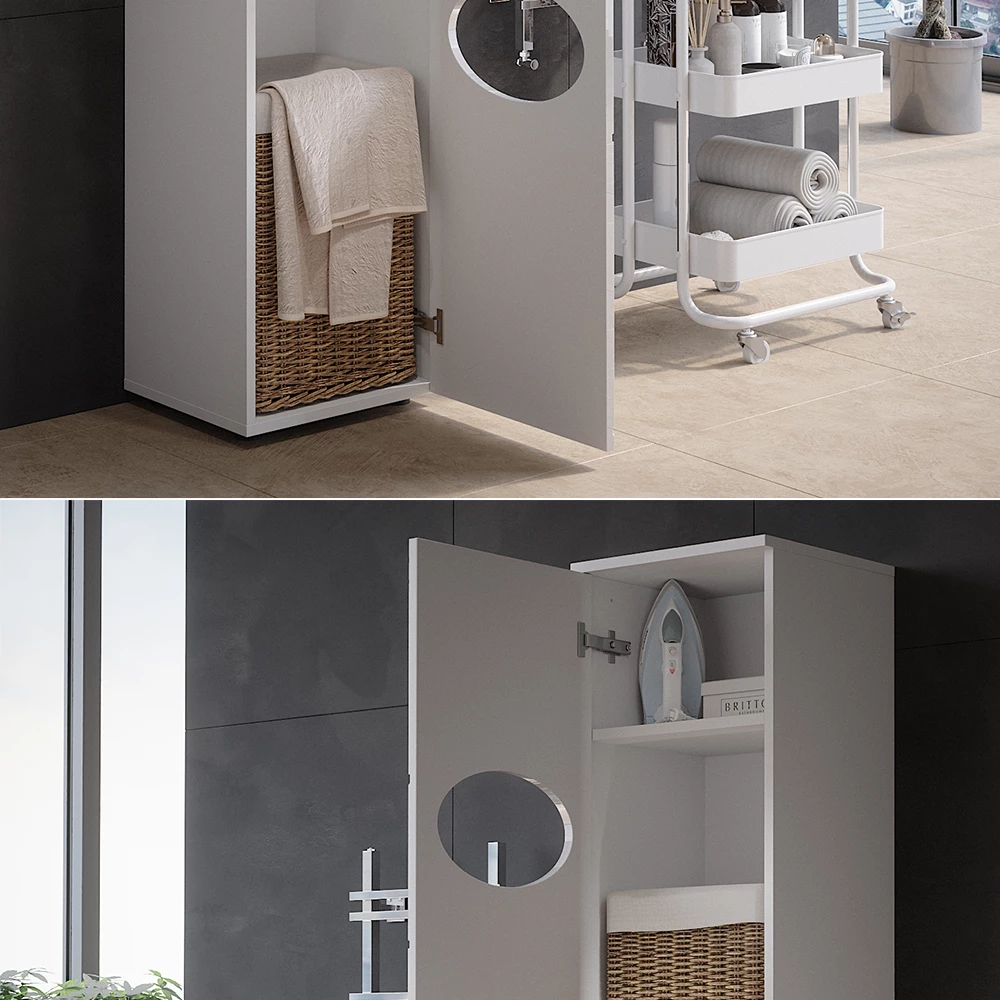Vicco Badkamermeubel Wit 37.2 x 192 cm, Irma