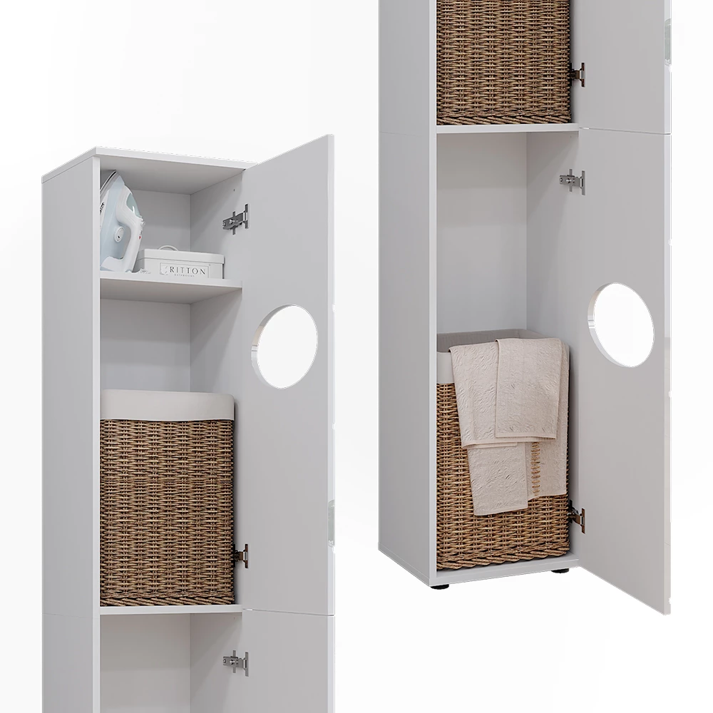 Vicco Badkamermeubel Wit 37.2 x 192 cm, Irma