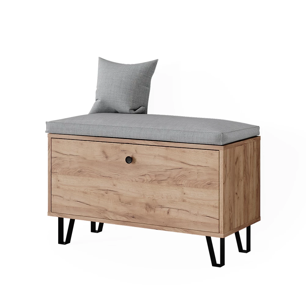 livinity® Sitzbank Goldkraft Eiche 80 x 46 cm, Siri