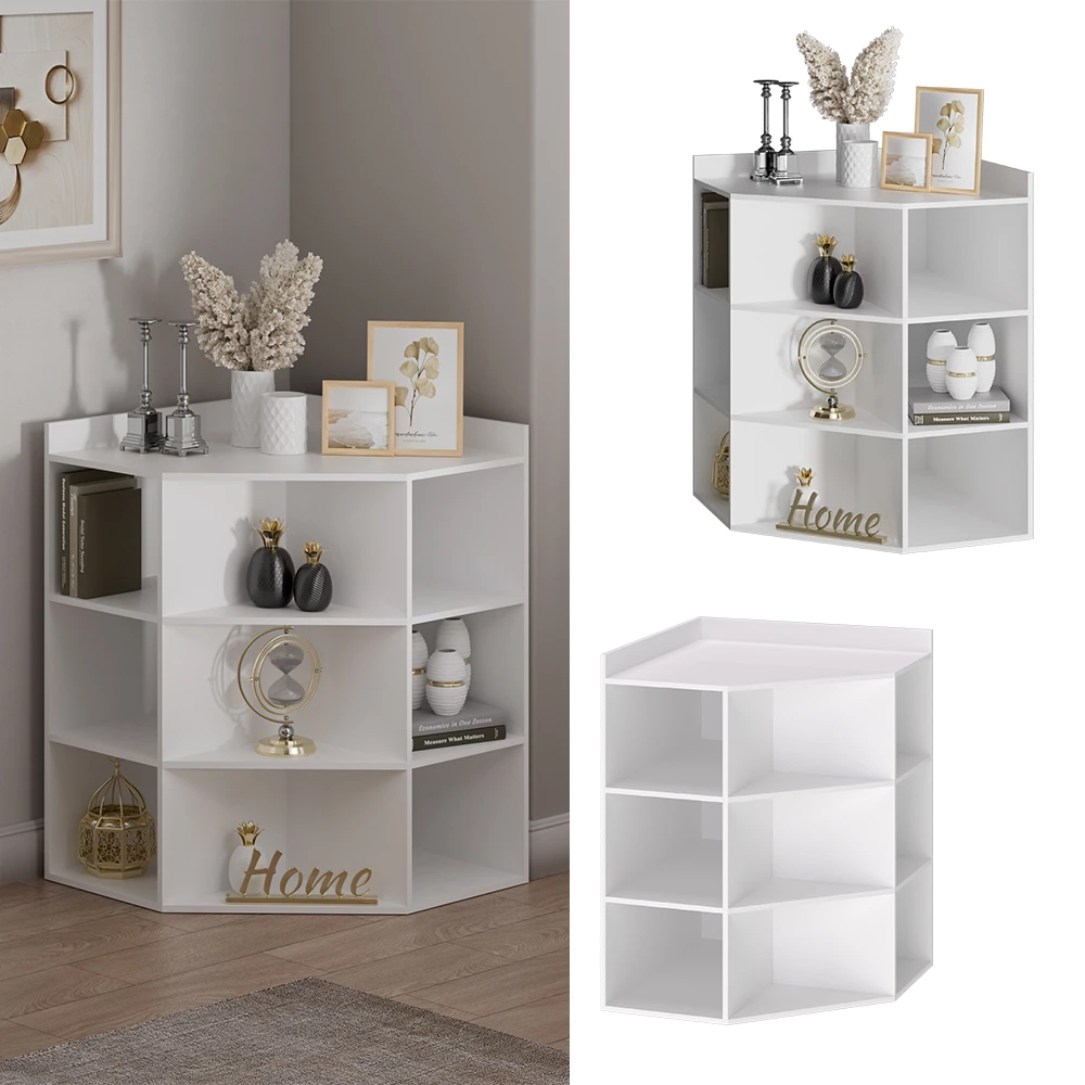 Vicco Eckregal Branco 60x80 cm, Elina