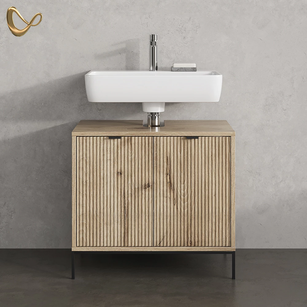 Waschtischunterschrank ATERNO Viking Oak 70 x 63 cm mit 2 Türen livinity®