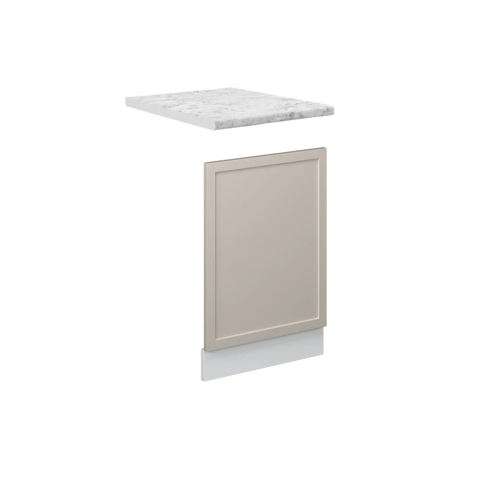 Frontblende in GrauBeige auf weißem Hintergrund
