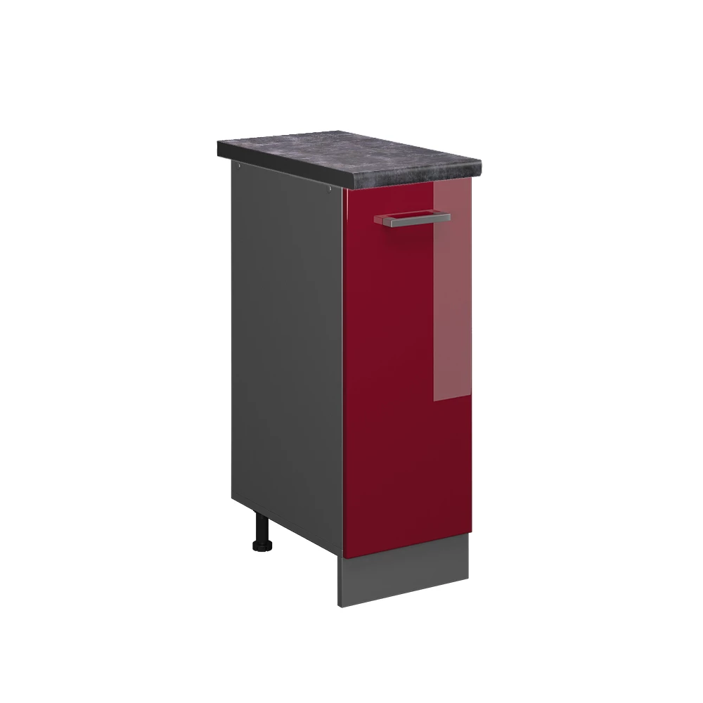 Vicco Lekárenská skrinka Bordeaux vysoký lesk 30 cm , AP Antracit, R-Line
