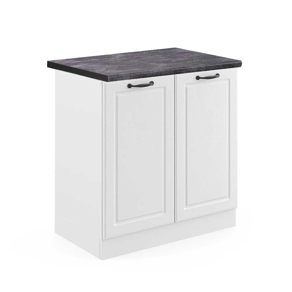 Armário inferior para lava-loiça in Casa de campo branca on white background