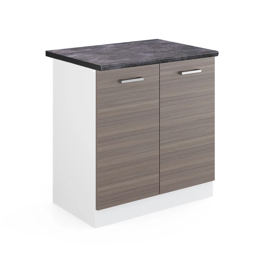 Mobile lavello cucina in Grigio nobile on white background