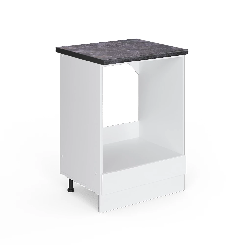 Vicco Armário para forno Branco alto brilho 60cm, R-Line