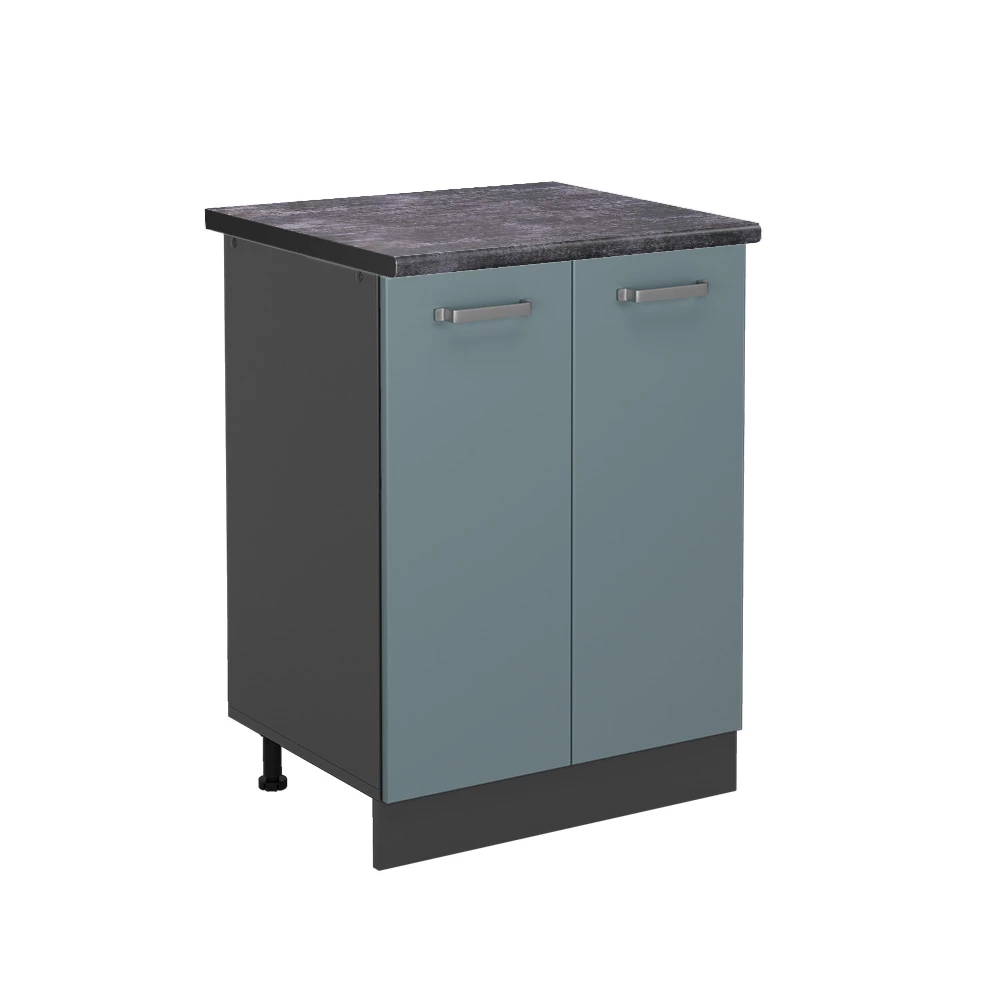 Vicco Armário inferior de cozinha Azul-cinza 60cm, R-Line