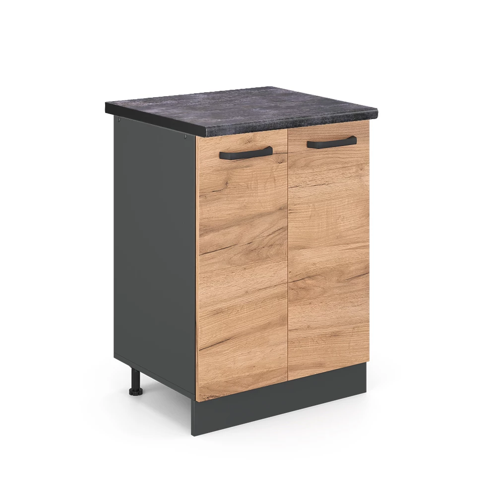 Vicco Dulap de bază pentru bucătărie Stejar Goldkraft 60cm, R-Line