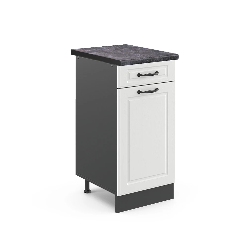 Vicco Armário inferior de cozinha Casa de campo branca 40cm, R-Line