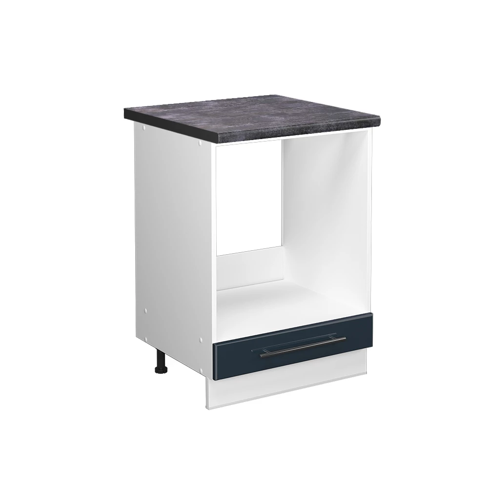 Vicco Kitchen cabinets Dark blue high gloss 60 cm , WT Anthracite, Fame-Line