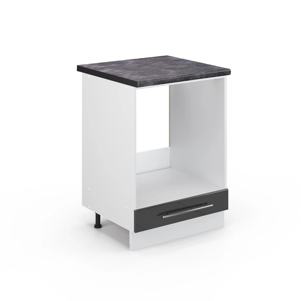 Vicco Kuhinjska omarica Antracit z visokim sijajem 60 cm , DP Antracit, Fame-Line