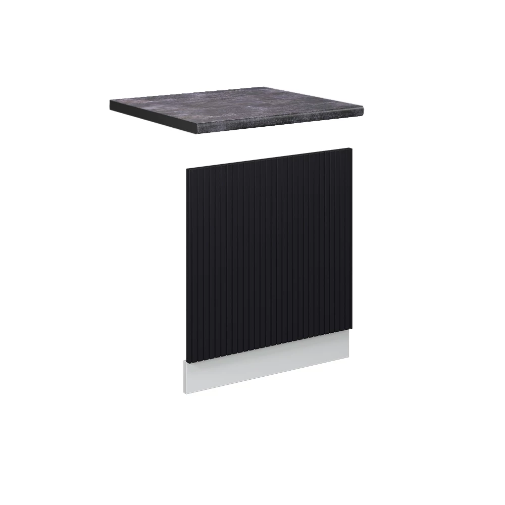 Frontpanel in Svart randig on white background