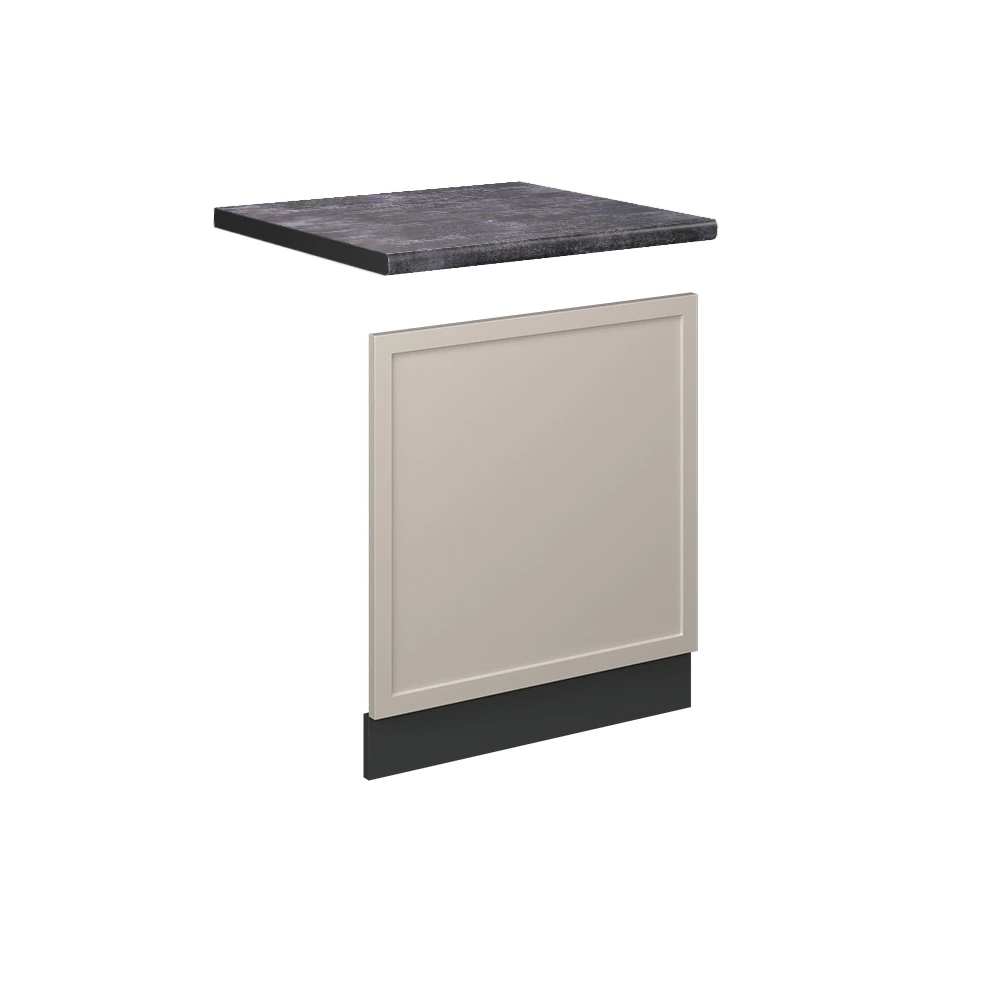 Frontblende in GrauBeige auf weißem Hintergrund