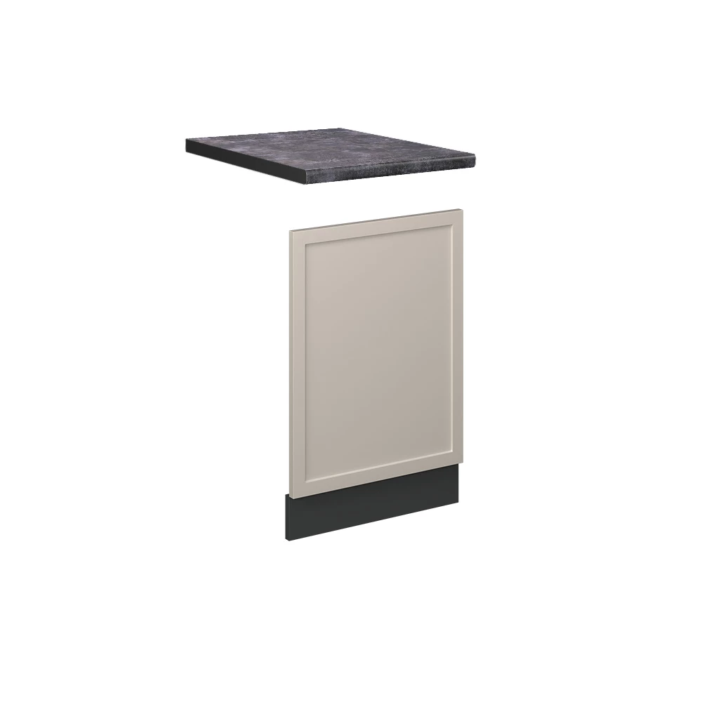 Frontblende in GrauBeige auf weißem Hintergrund