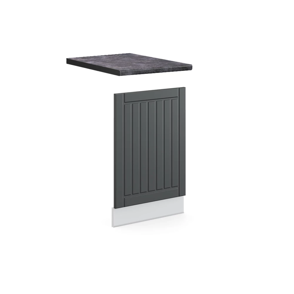 Pannello frontale in Antracite casa di campagna su sfondo bianco