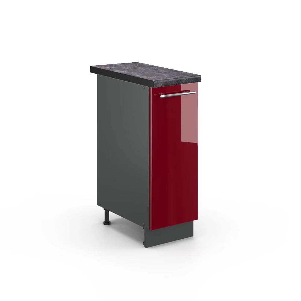 Vicco Dulap de farmacie Bordeaux lucios ridicat 30cm, Fame-Line