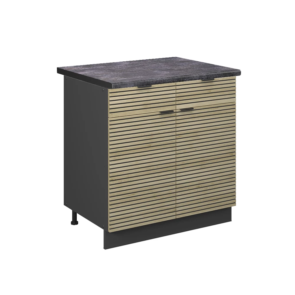 Vicco Köksunderskåp Ekpanel 80cm, AP Antracit, Fame-Line
