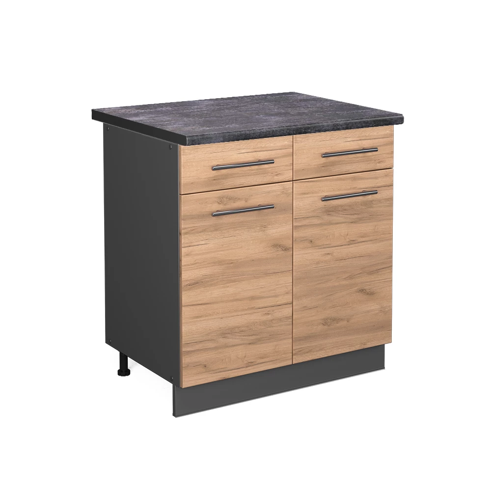 Vicco Köksunderskåp Goldkraft ek 80cm, Fame-Line