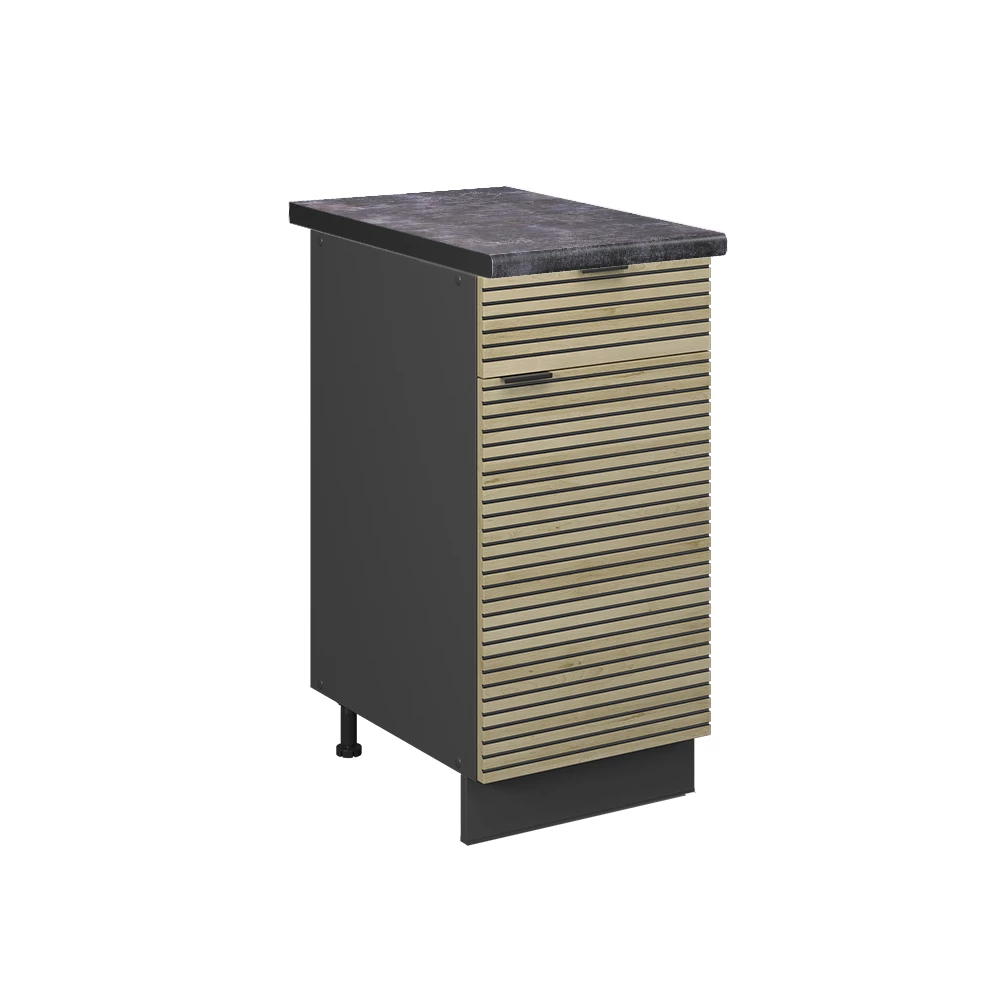 Vicco Köksunderskåp Ekpanel 40cm, AP Antracit, Fame-Line