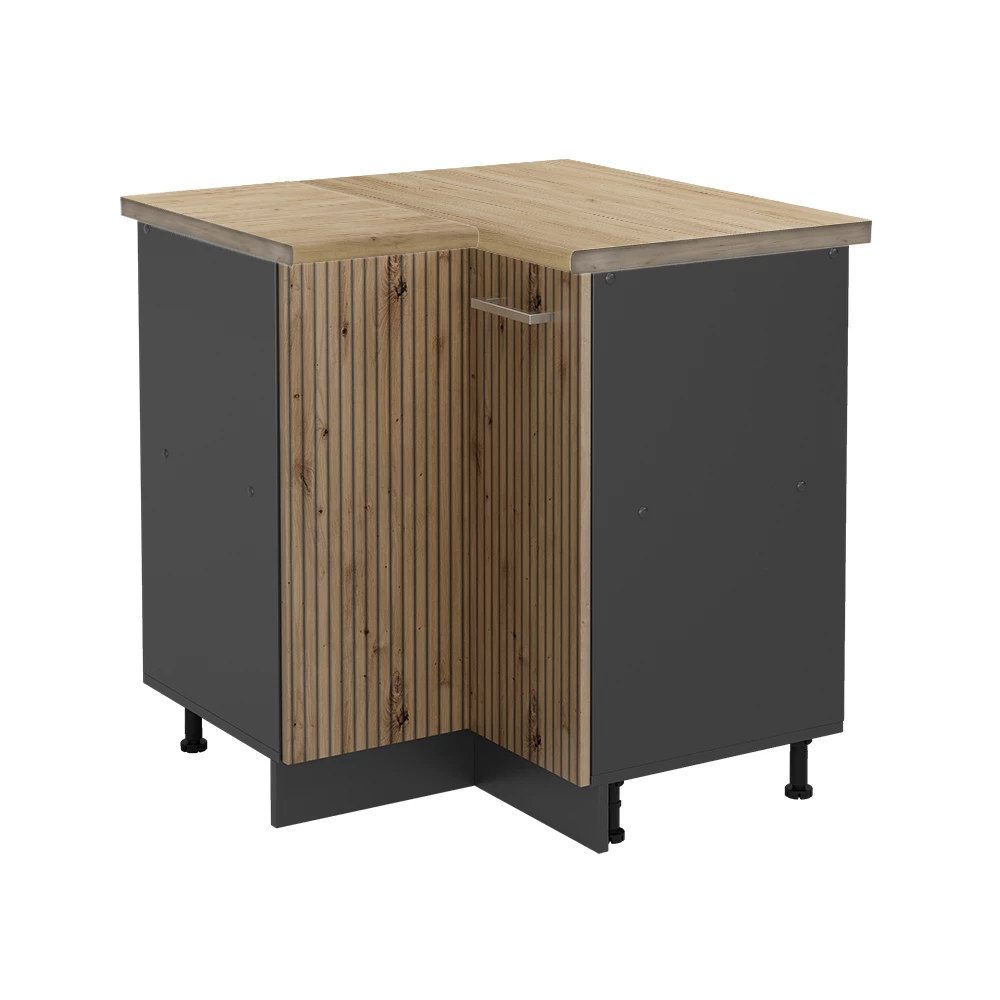 Vicco Eckunterschrank Artisan-Eiche 75.6 cm, AP Eiche, R-Line