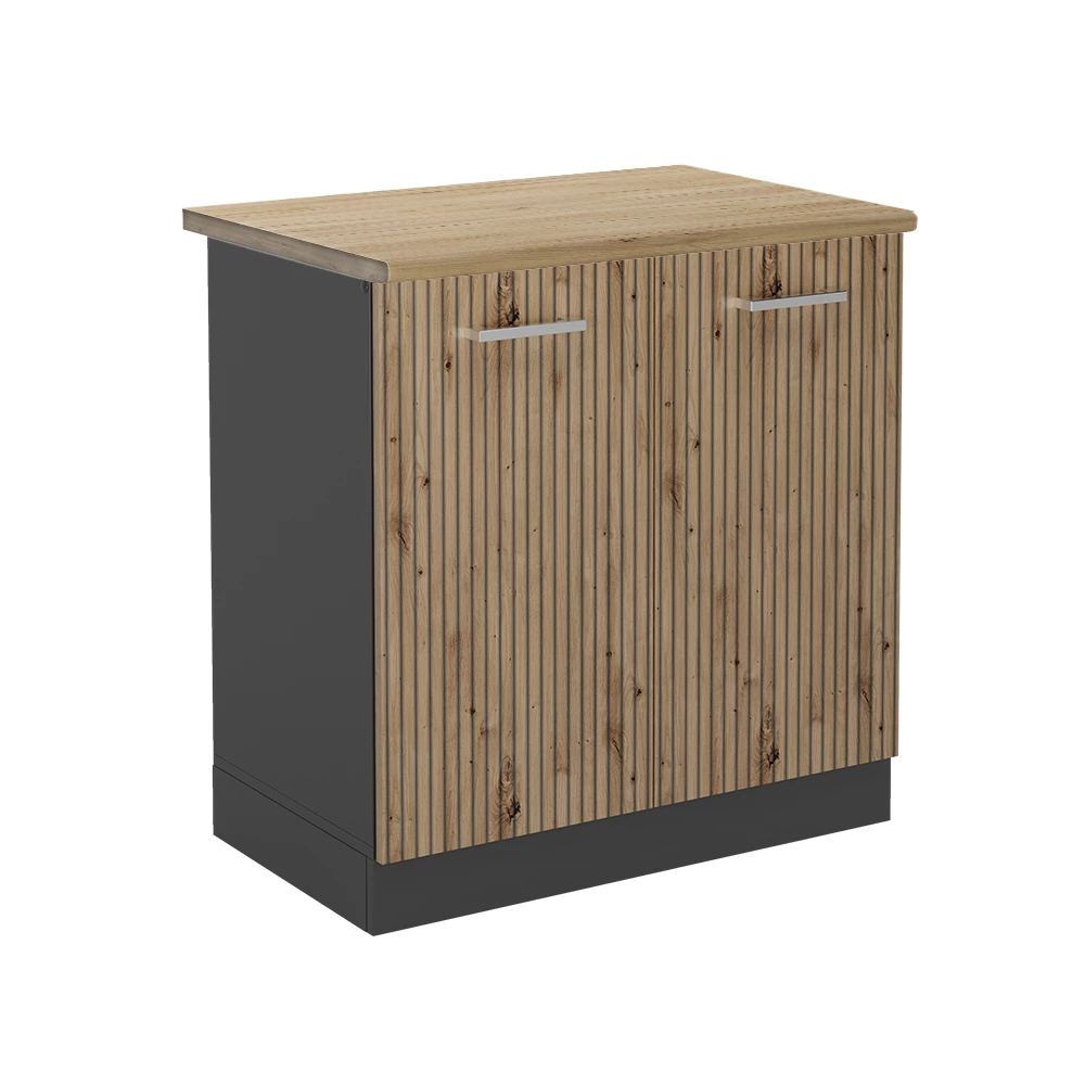 Vicco Dulap de bază pentru chiuvetă Stejar artizanal 80cm, R-Line