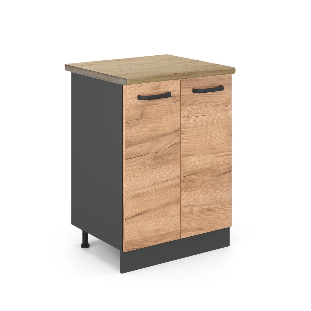 Vicco Dulap de bază pentru bucătărie Stejar Goldkraft 60cm, R-Line