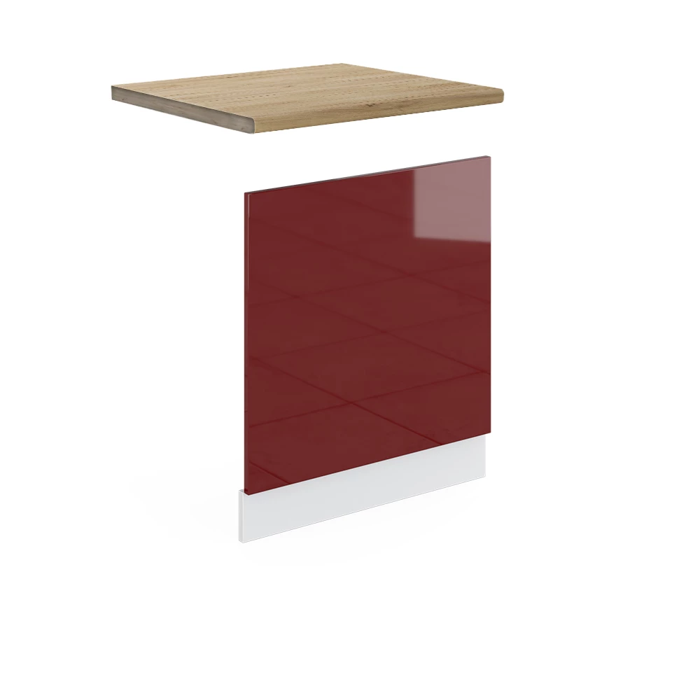 Vicco Panou frontal Bordeaux lucios ridicat 60cm, R-Line