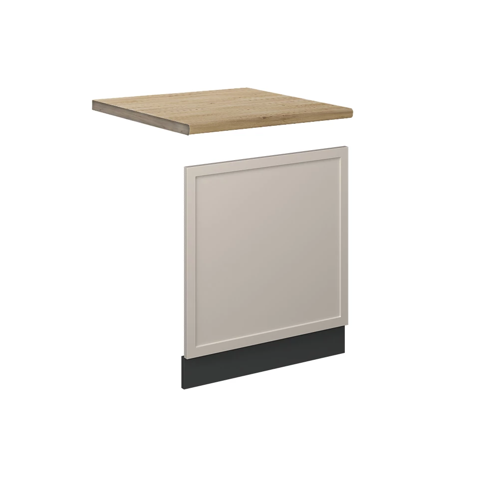 Frontblende in GrauBeige auf weißem Hintergrund