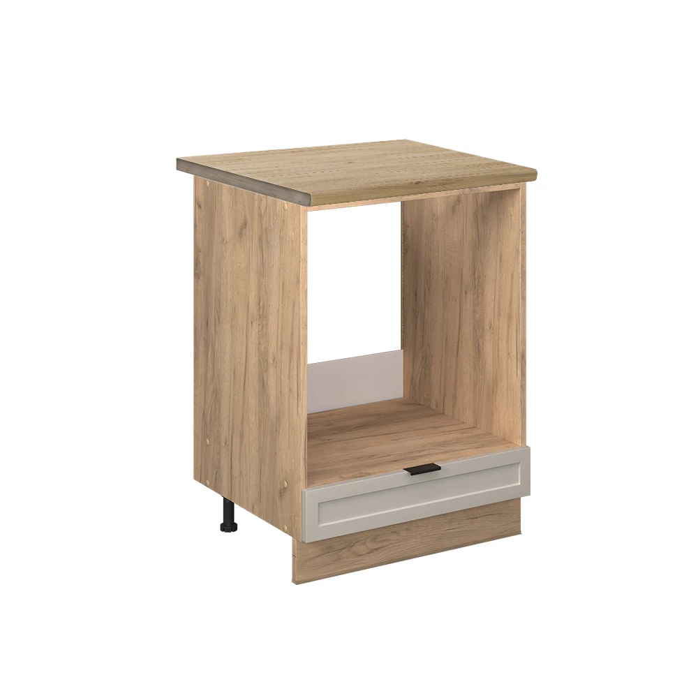 Vicco spisombyggnadsskåp "Fame-Line", gråbeige, 60 cm, AP ek