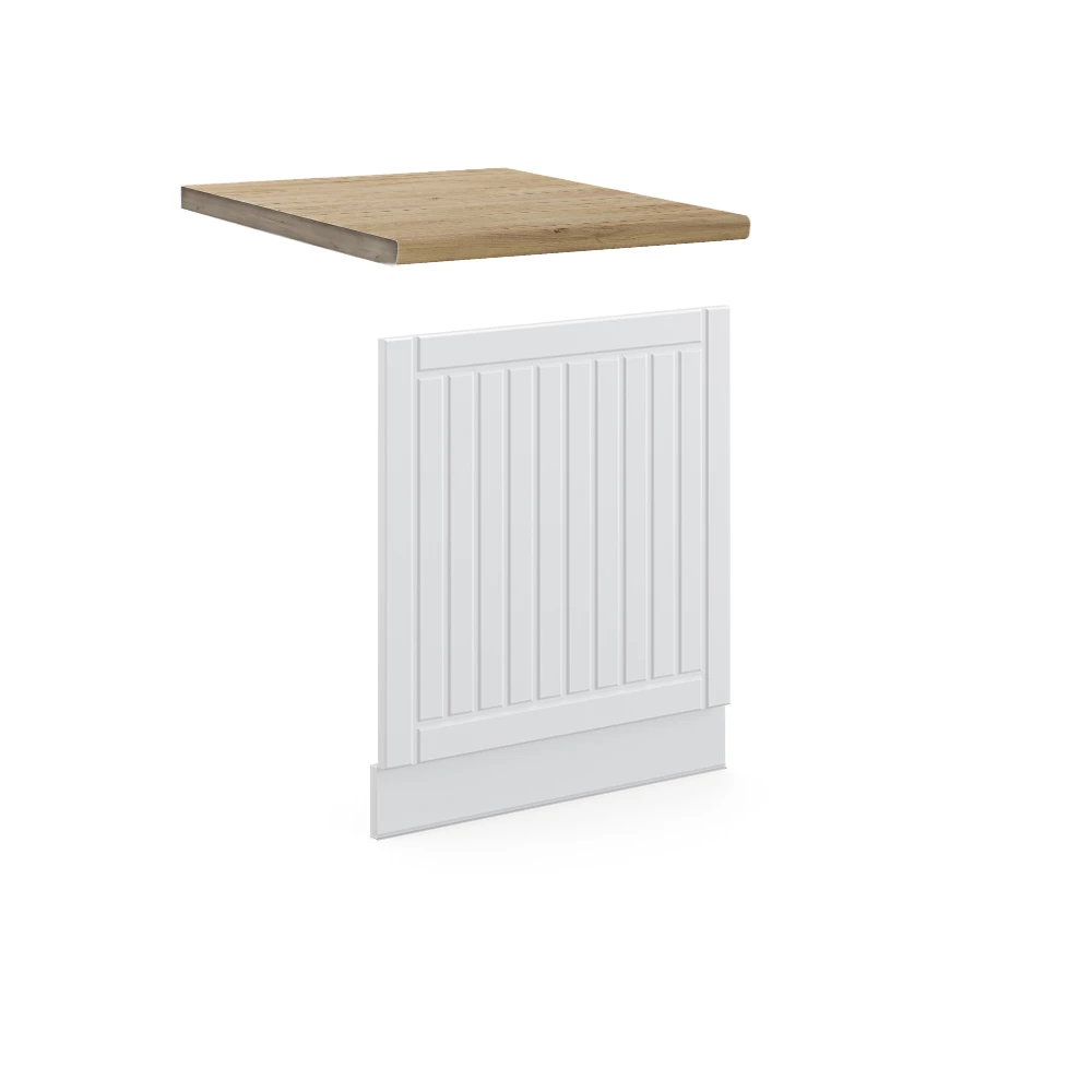 Panou frontal in Casă de țară albă on white background
