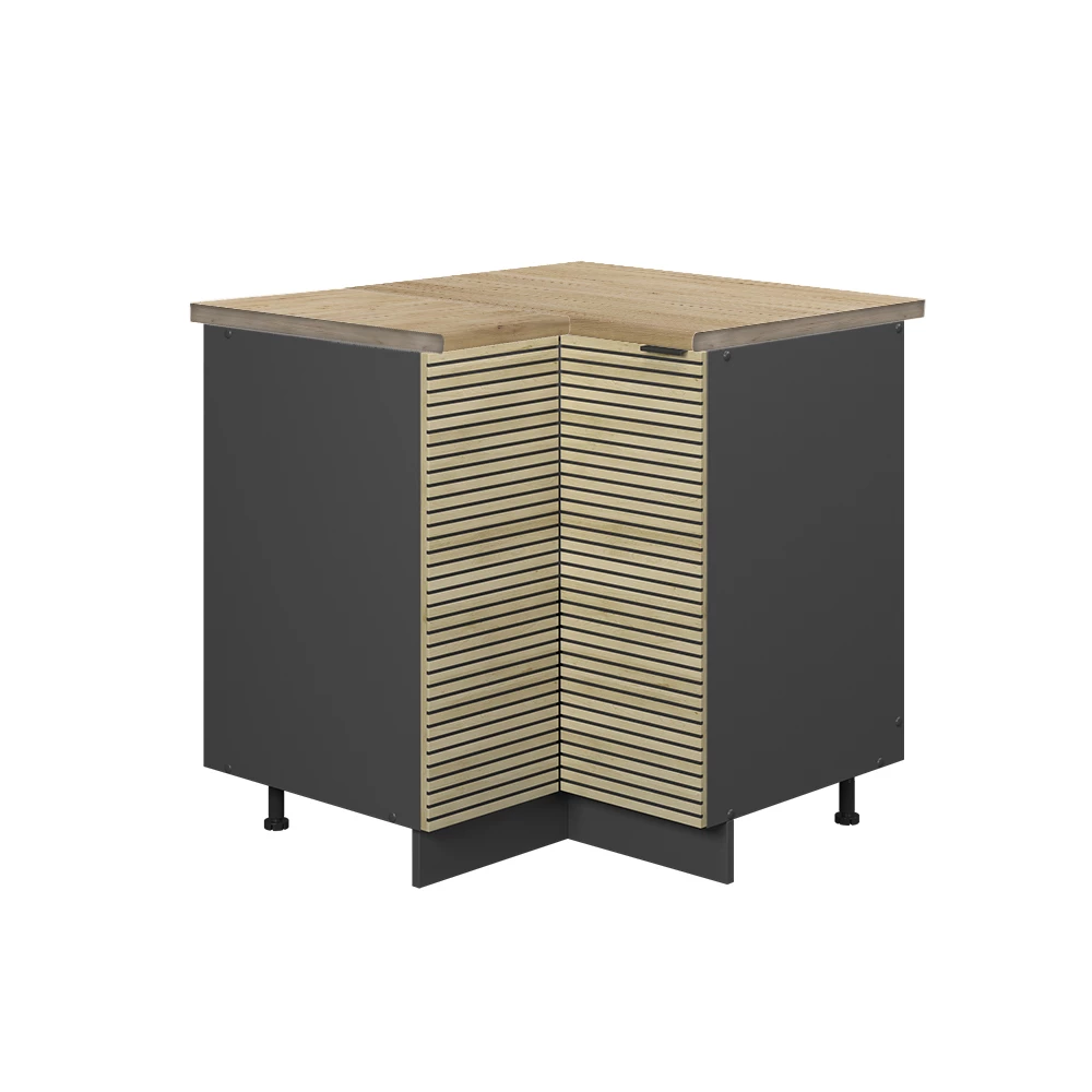 Vicco Hörnskåp Ekpanel 80.5cm, AP Oak, Fame-Line