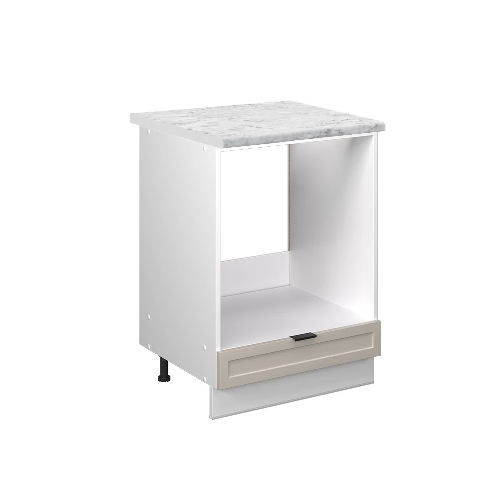 Armário de conversão de fogão Vicco "Fame-Line", bege acinzentado, 60 cm, mármore AP