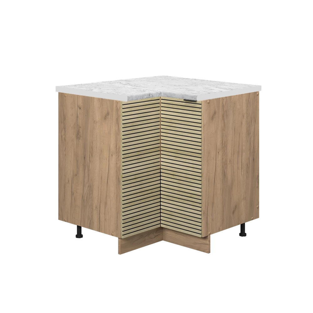 Vicco Kulmakaappi Tammi paneeli 80.5cm, AP Marble, Fame-Line