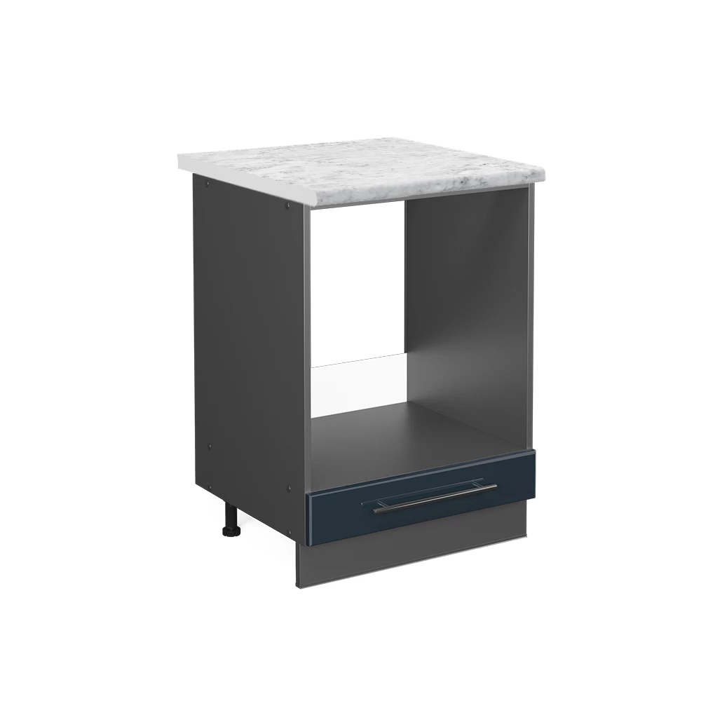 Vicco Kitchen cabinets Dark blue high gloss 60 cm , WT Marble, Fame-Line