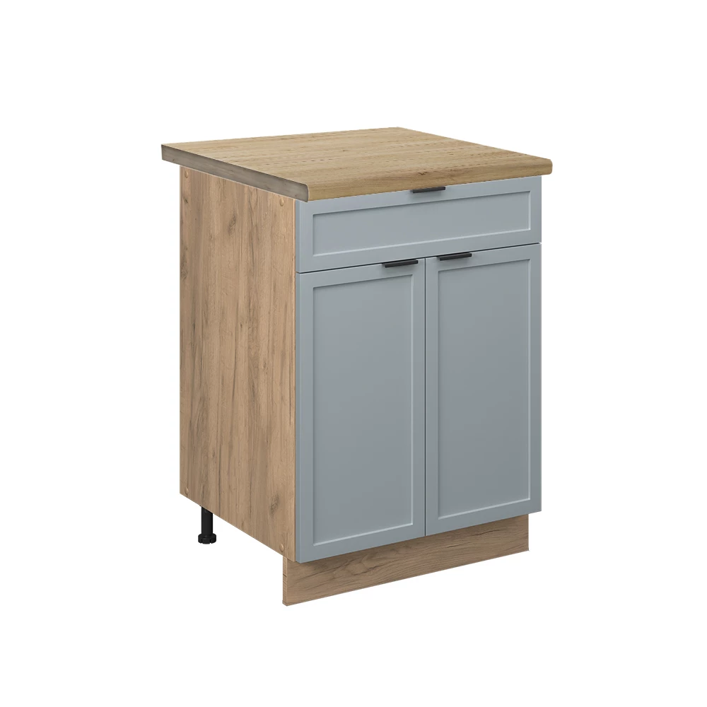 Keukenonderkast in Licht blauw-grijs on white background