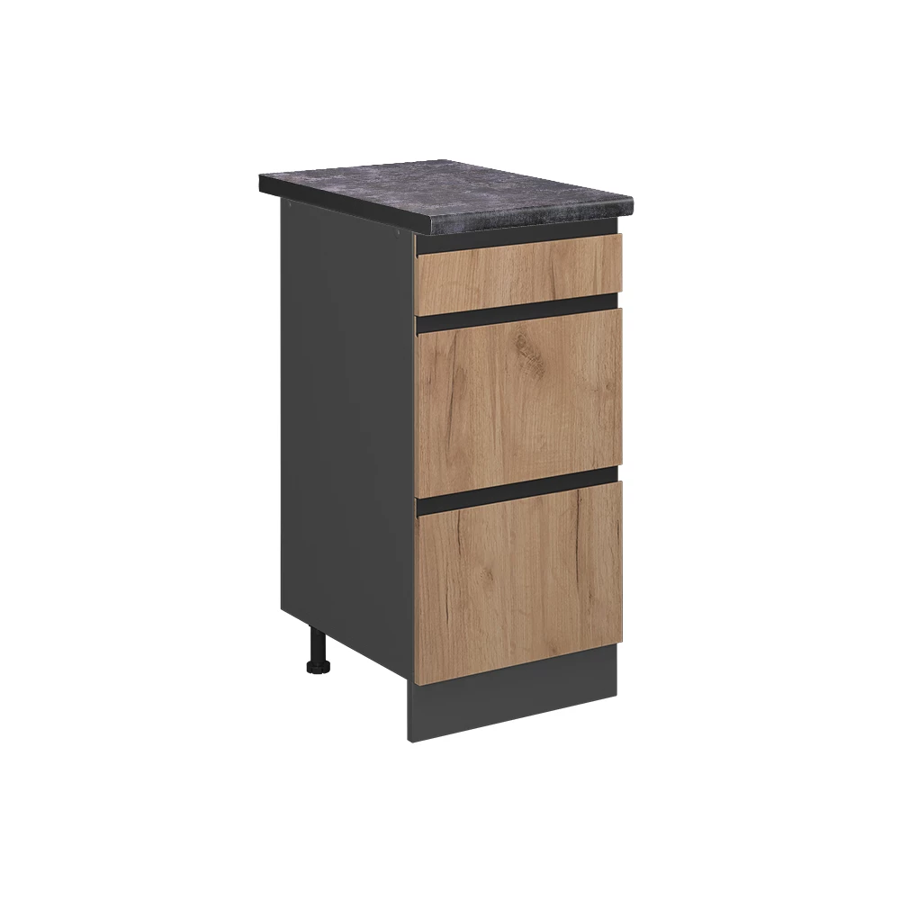 Vicco Armário inferior de cozinha Carvalho dourado 40cm, R-Line