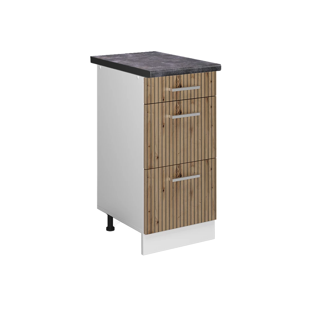 Vicco Armário inferior de cozinha Carvalho artesanal 40cm, R-Line