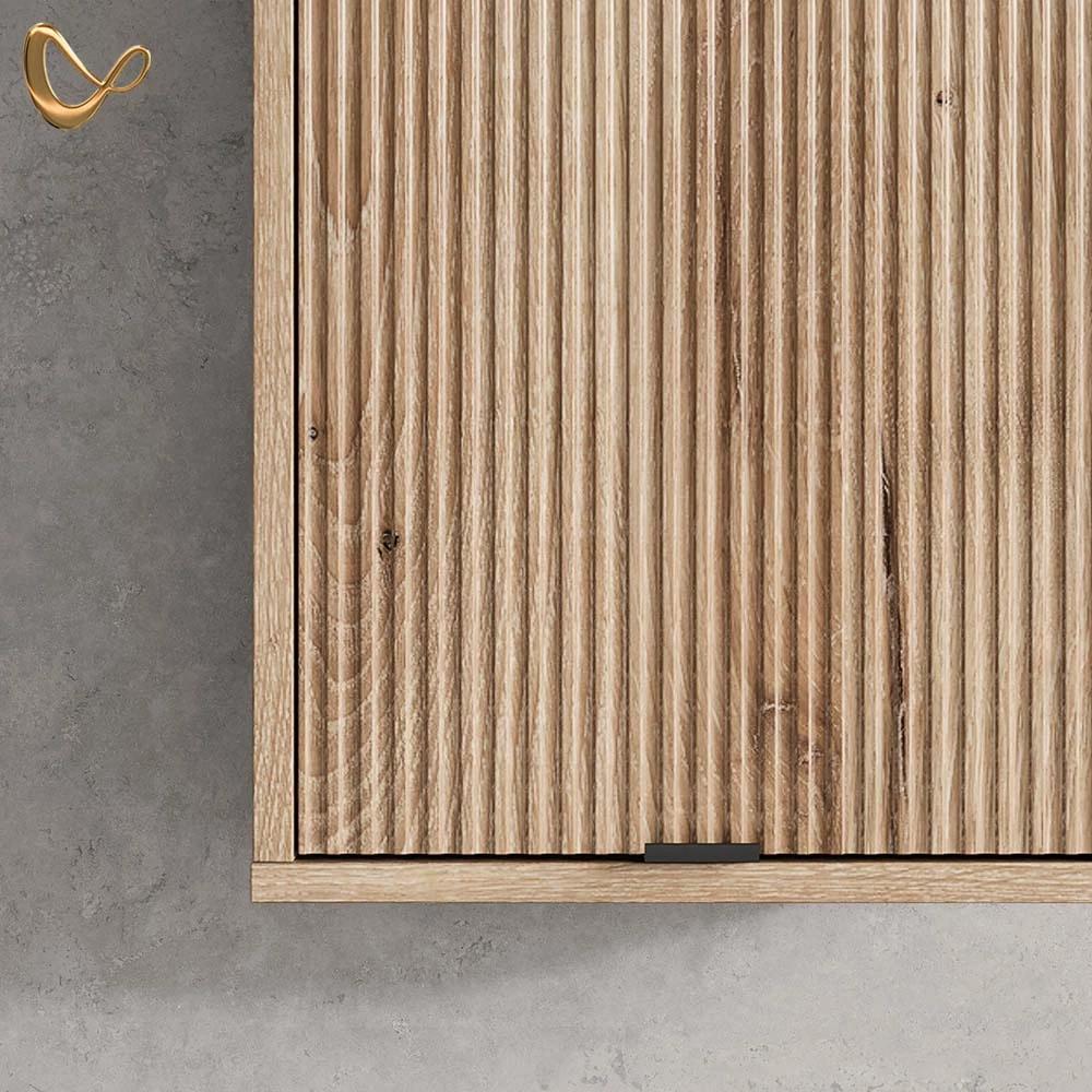 livinity® Badschrank Viking Oak 40 x 65 cm mit 2 Regalböden, ATERNO