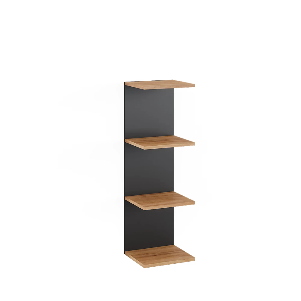 Vicco Wandregal Anthrazit 30 x 95 cm, Paolo